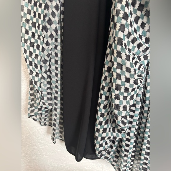 Proenza Schouler Silk Long Ruffle Raw Edge Hem Mock Neck A Line Maxi Dress - Picture 8 of 17